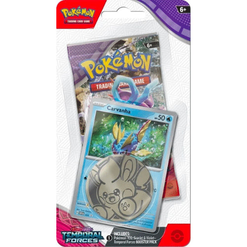 Pokemon - Scarlet & Violet Temporal Forces Checklane blister Carvanha