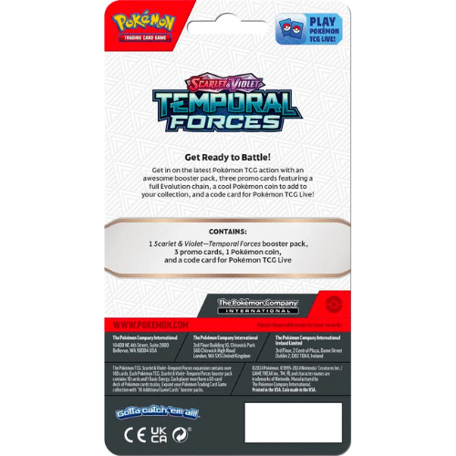 Pokemon - Scarlet & Violet Temporal Forces Checklane blister Carvanha
