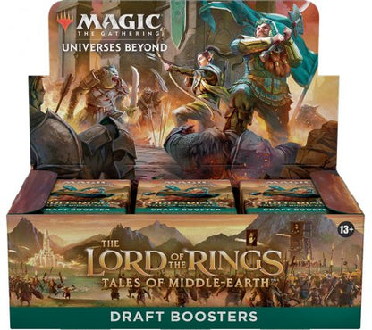 Magic the Gathering: Draft Boosterbox Lord of the Rings: Tales of Middle-earth (incl. foil box topper)