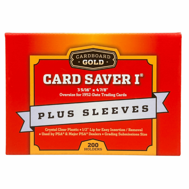 Cardboard Gold Card Saver 1 - semi rigid card holders - (50 pieces