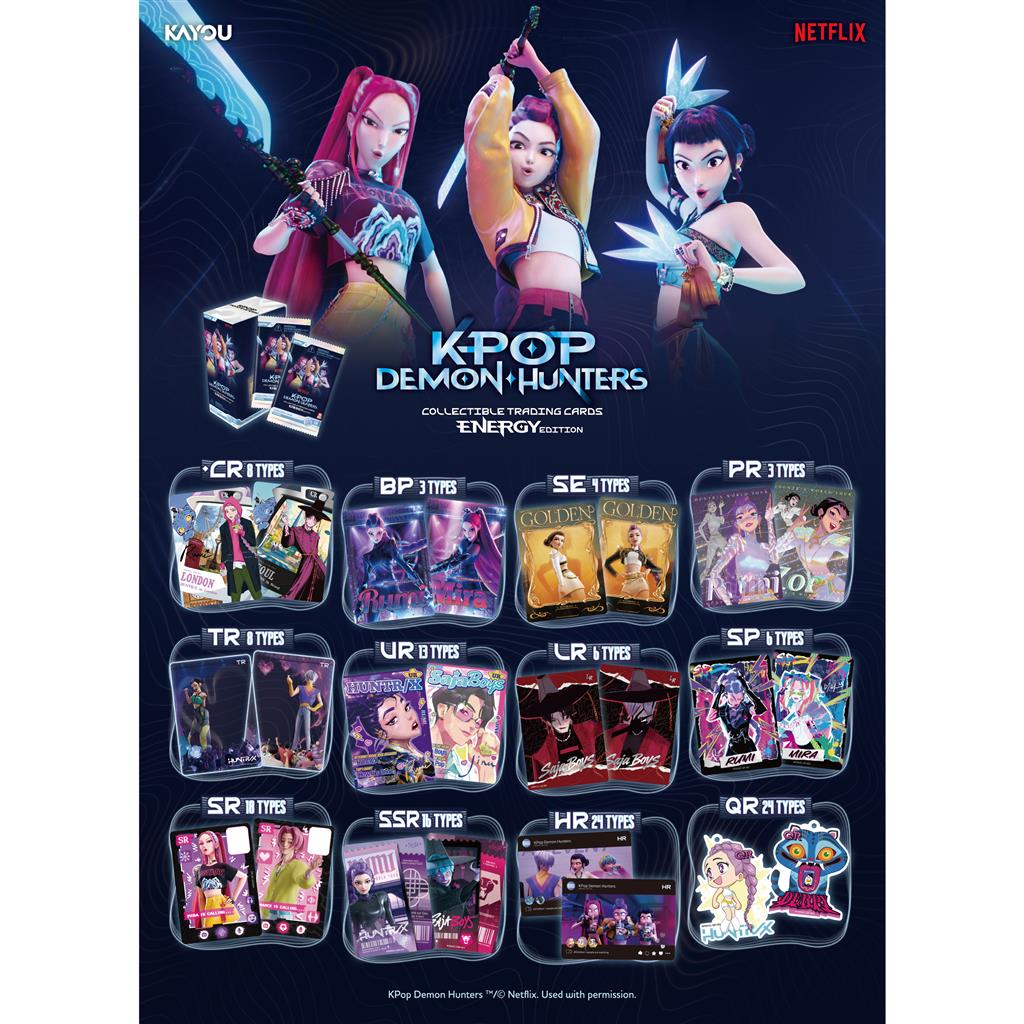 K-Pop Demon Hunters Collectible Trading Cards: World Tour – Energy Edition Booster
