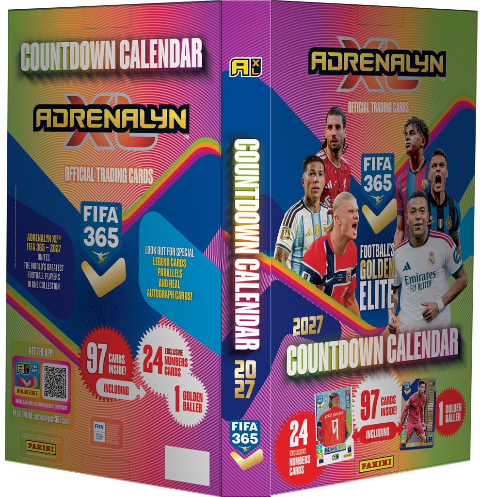 Panini Adrenalyn XL FIFA 365 2026/27 Advent Calendar – Voetbal Adventskalender (97 Kaarten)