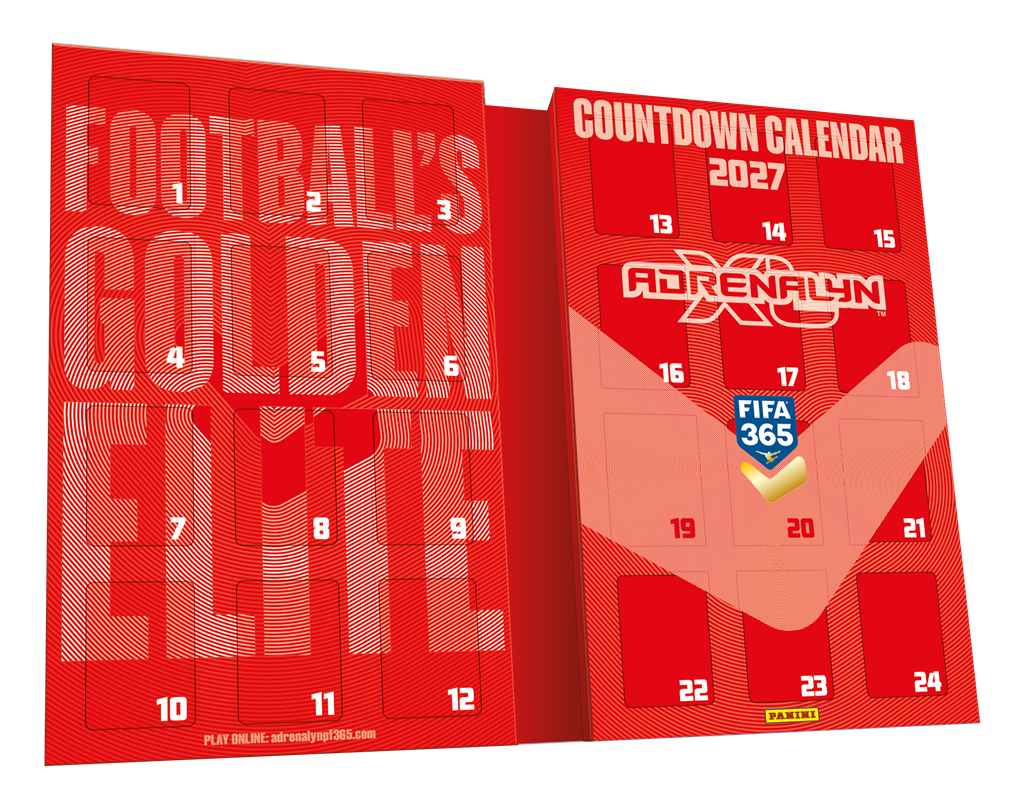 Panini Adrenalyn XL FIFA 365 2026/27 Advent Calendar – Voetbal Adventskalender (97 Kaarten)