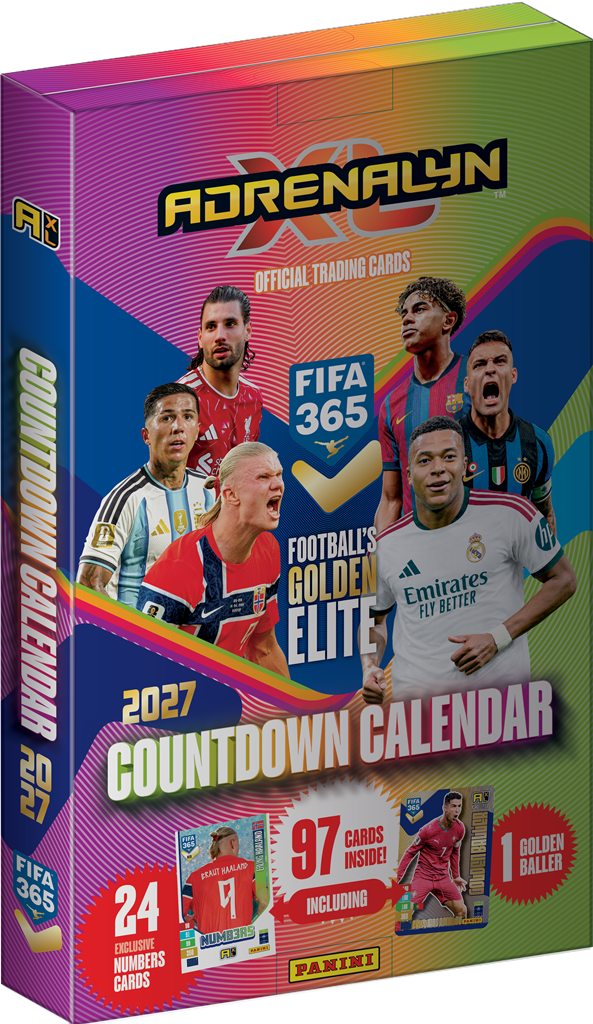 Panini Adrenalyn XL FIFA 365 2026/27 Advent Calendar – Voetbal Adventskalender (97 Kaarten)