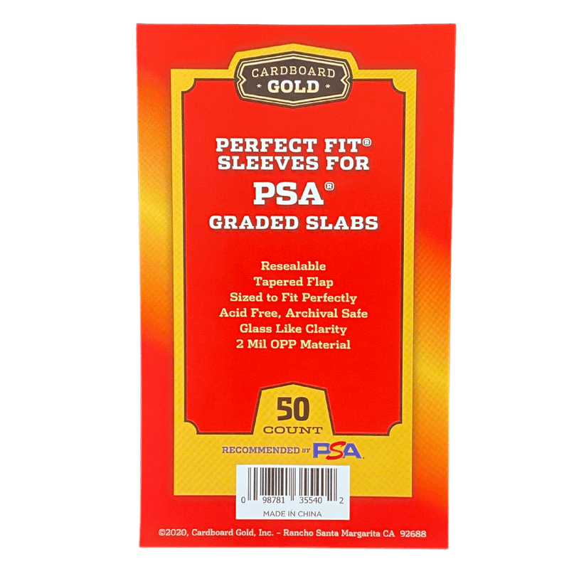 Cardboard Gold Perfect Fit Sleeves for PSA Graded Cards/Slabs (50 stuks)