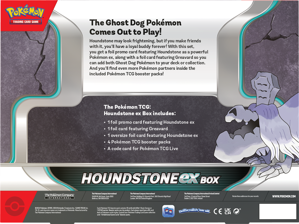 Pokemon TCG Houndstone ex Box