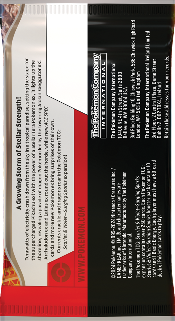 Pokemon -  Surging Sparks Booster Pack