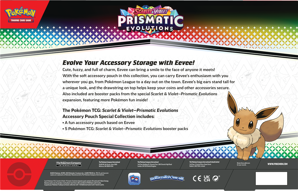 Pokémon TCG: Prismatic Evolutions Accessory Pouch Special Collection