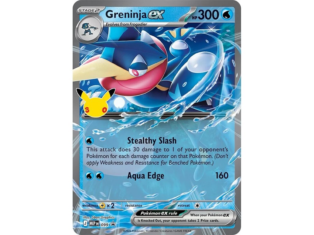 Pokémon TCG: 30th Celebration Pokémon ex Box – Sylveon ex / Greninja ex