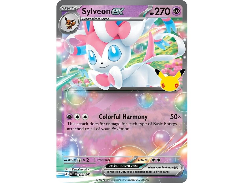Pokémon TCG: 30th Celebration Pokémon ex Box – Sylveon ex / Greninja ex