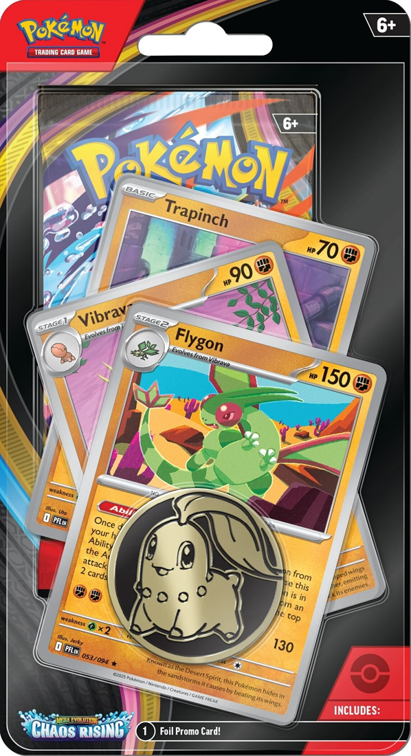 Pokémon TCG: Chaos Rising Premium Checklane Blister – Flygon/Pawmot