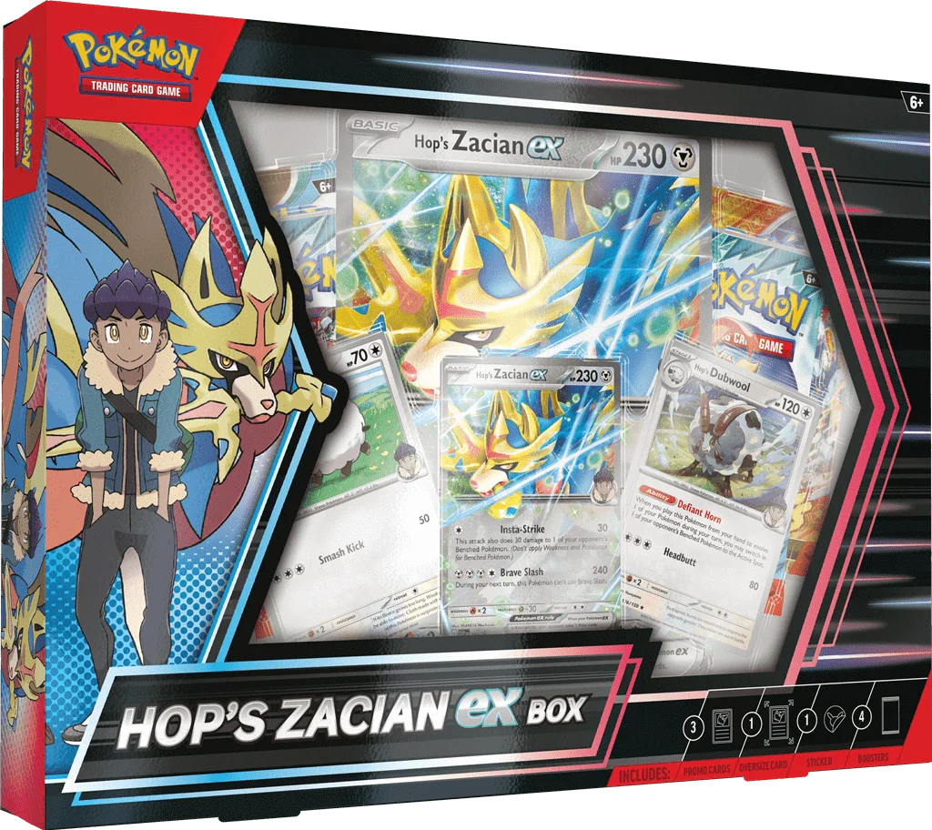 Pokemon TCG: Hop's Zacian ex Box