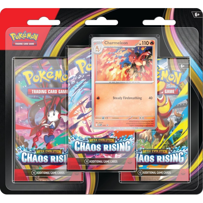 Pokémon TCG: Mega Evolution – Chaos Rising 3 Booster Blister