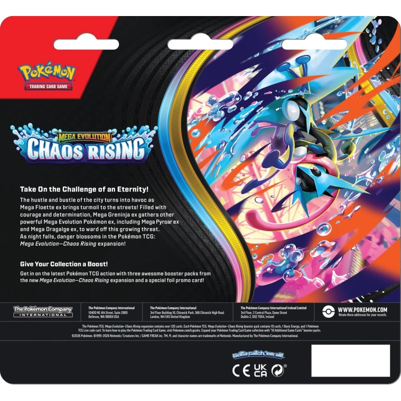 Pokémon TCG: Mega Evolution – Chaos Rising 3 Booster Blister